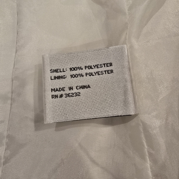 Giacca AGallery Co Lightweight Pleated Lined Jacket With Pockets Size S White. - Picture 9 of 15